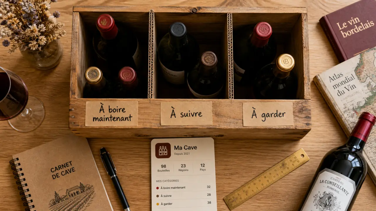 Abonnement vin cave : classer les bouteilles à boire maintenant, à suivre, à garder