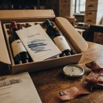 Achat vin en ligne direct producteur : deux bouteilles et fiche vin, livraison claire