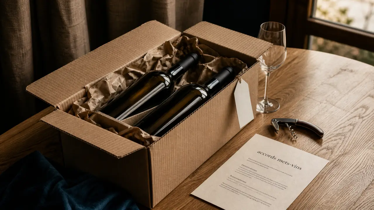 Avis my vitibox : colis vin avec fiche de dégustation