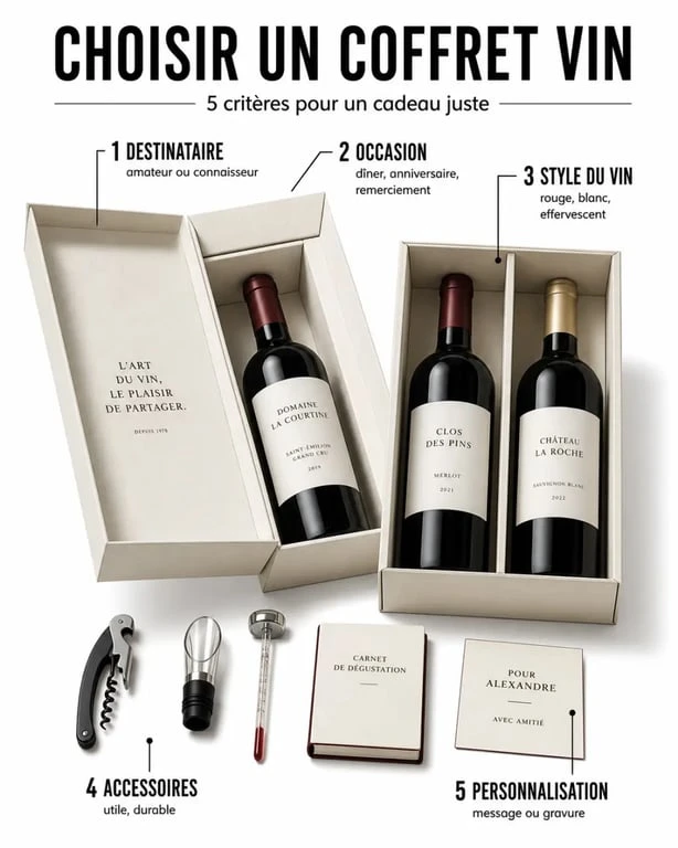 Coffret vin : critères pour choisir un cadeau élégant et cohérent