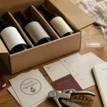 Meilleure box vin : box ouverte, fiches de dégustation et verres tulipe