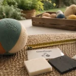 Mon petit ballon : taille, matière et gonflage sur tapis