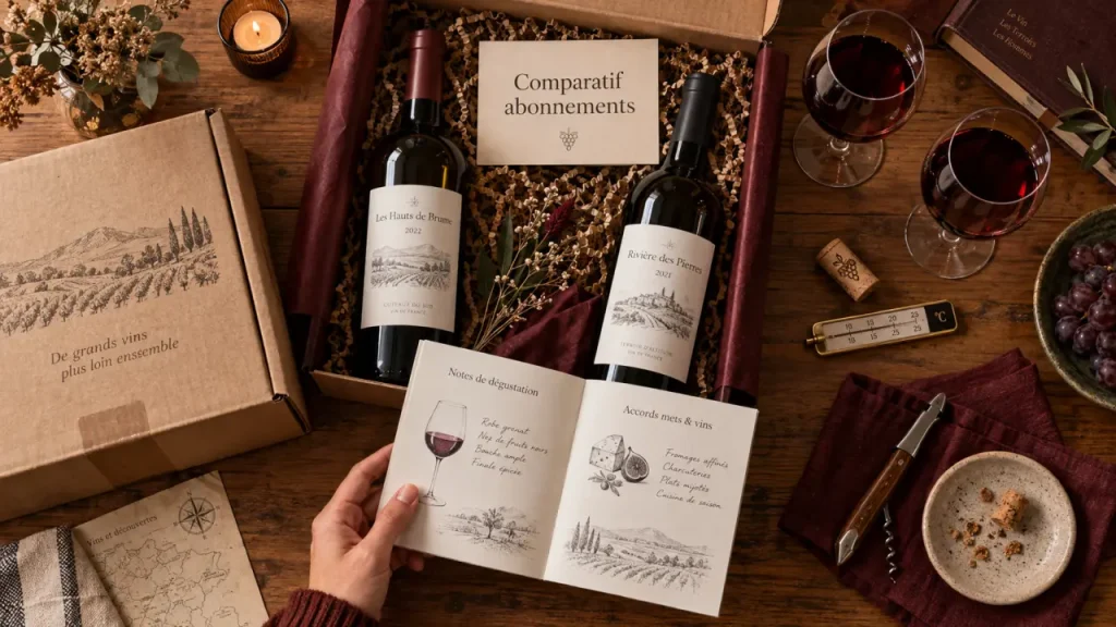 Abonnement vin comparatif : le prix ne dit pas ce qu’il y a dans le carton