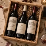 Abonnement vin france : box de dégustation de vin sur table
