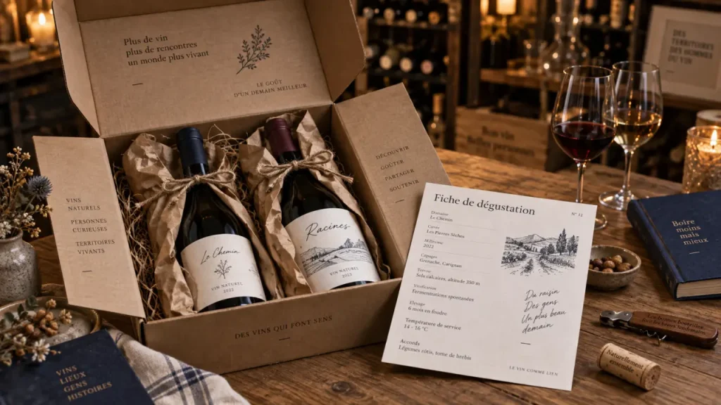 Abonnement vin naturel : choisir une box vivante sans bouteille instable