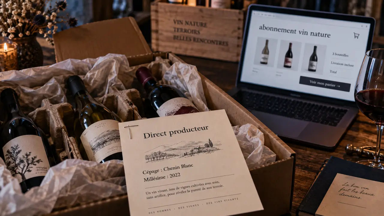 Achat vin en ligne direct producteur : colis vin nature