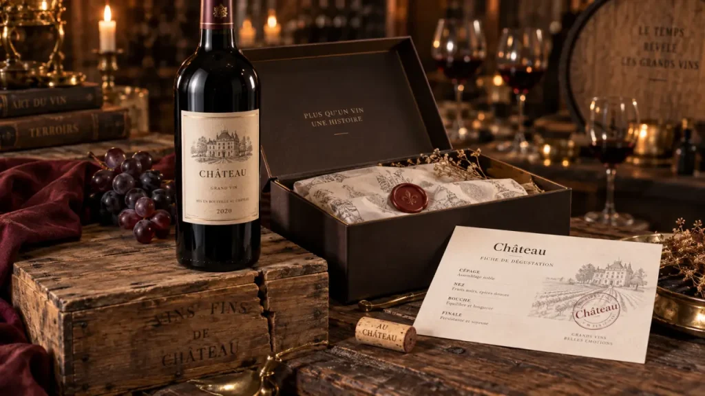 Box chateau : coffret de domaine, prix et fiche de dégustation