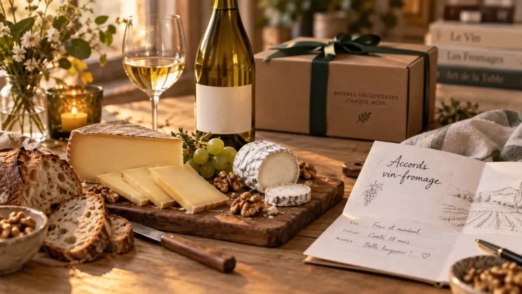 Box mensuelle vin et fromage : recevoir le bon accord sans surpayer le plateau