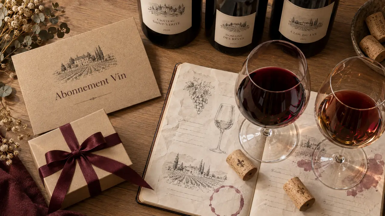 Carte cadeau abonnement vin pour 3 mois de découvertes