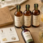 Idée cadeau coffret vin sans alcool : rituel sans alcool, bouteilles 0,0 % et verres