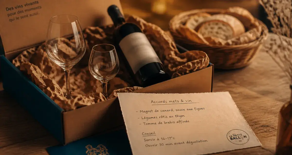 Le eptit ballon, box de dégustation vin sur table