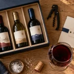 lepetitballon/cadeau : coffret vin avec bouteilles et tire-bouchon