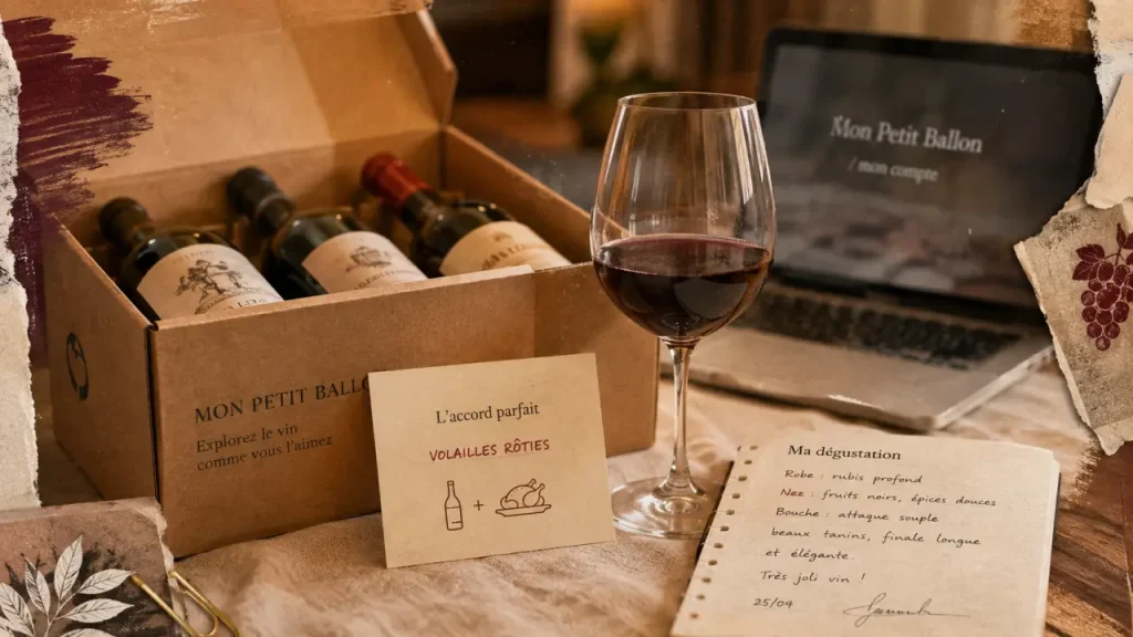 Mon Petit Ballon : coffret vin, accord mets-vin et dégustation