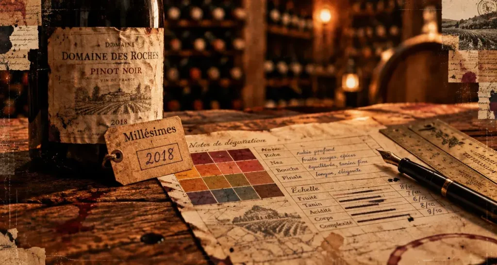 Carte millésime vin : millésimes et qualité du vin