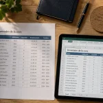 Gestion cave a vin excel : colonnes Nom, Millésime, Quantité, Emplacement