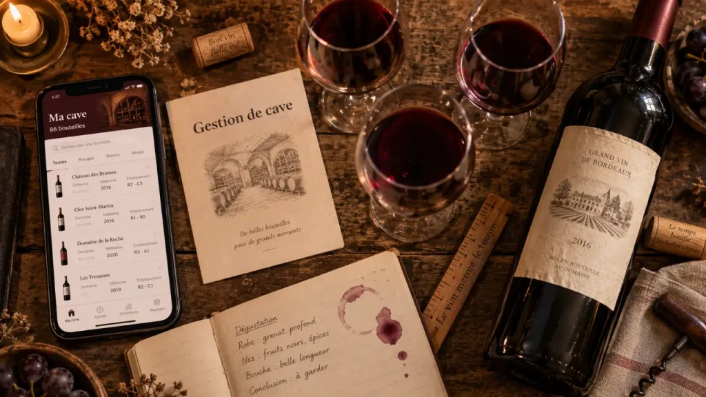 Gestion de cave à vin en ligne gratuit : éviter les doublons et ouvrir au bon moment