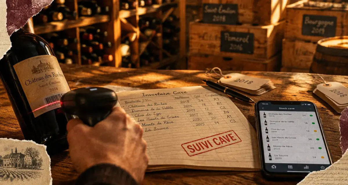 Logiciel gestion cave à vin professionnel : scan code-barres et suivi des stocks