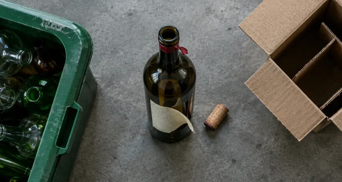 Recyclage bouteilles de vin : tri du verre, bouteille et bac vert